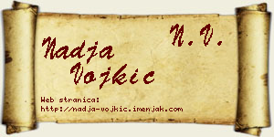 Nadja Vojkić vizit kartica